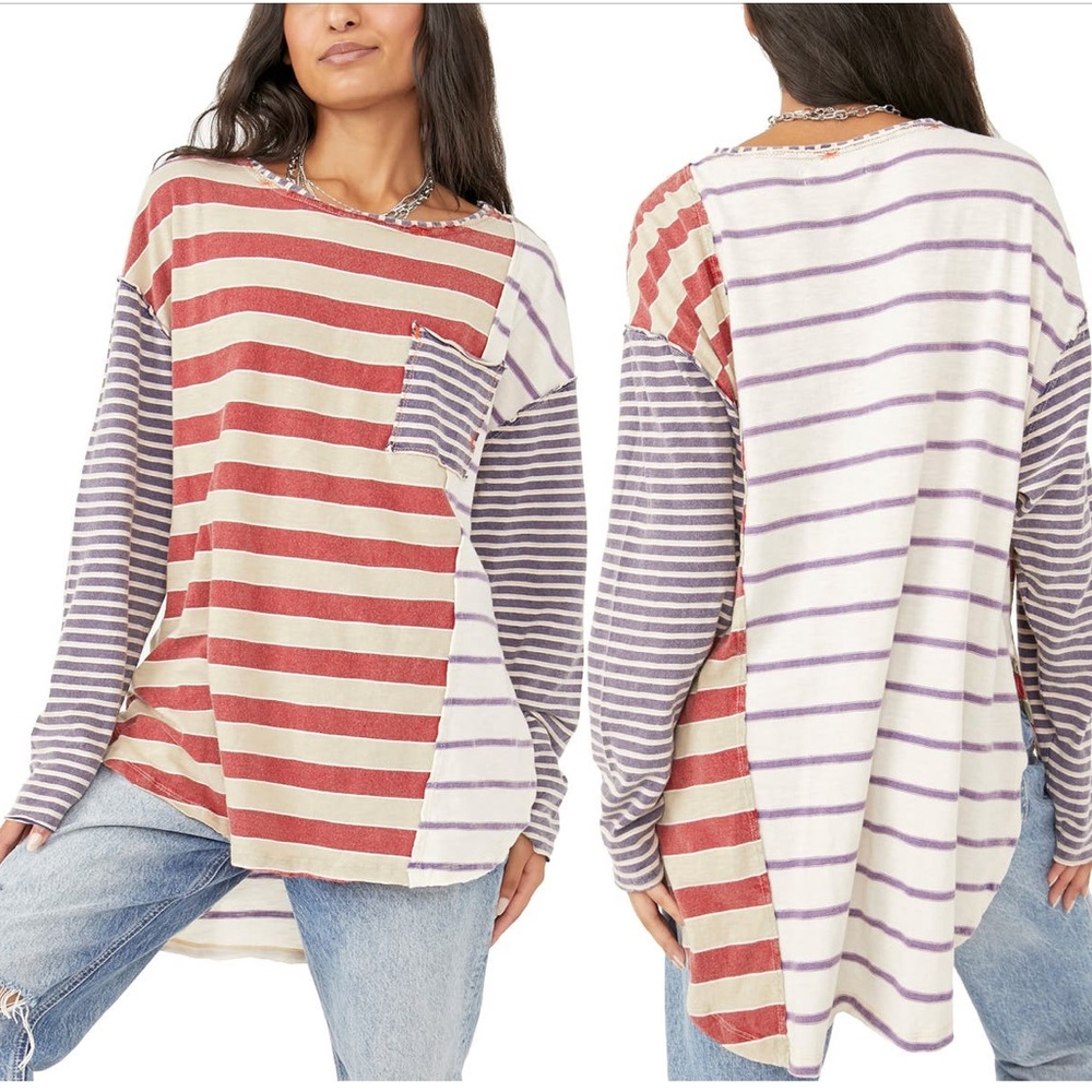 NWT Free People | Stripey Prep T-Shirt | XS - Picture 16 of 16